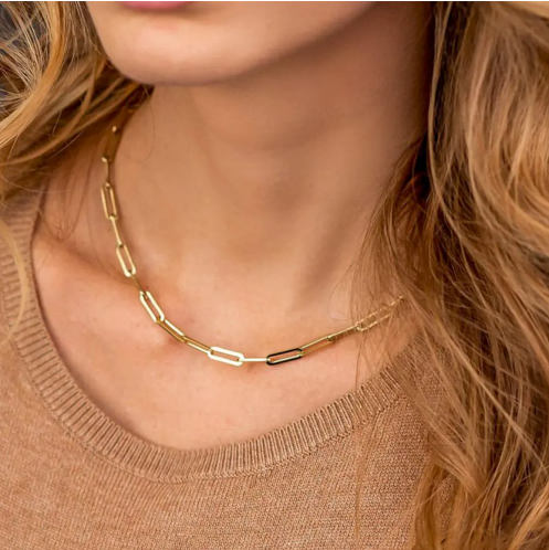 Paperclip Link Chain Necklace